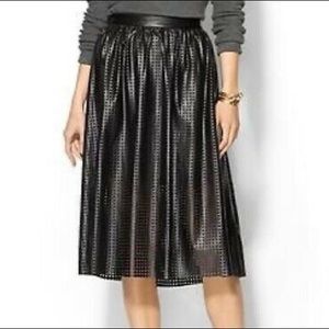 Piperlime Faux Leather midi-Skirt
